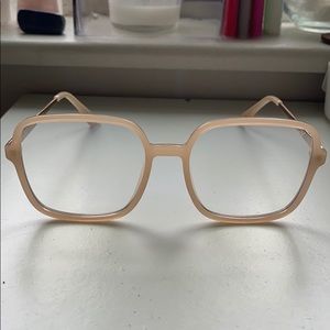 QUAY 9 TO 5 Beige/Lt Pink Sunglasses